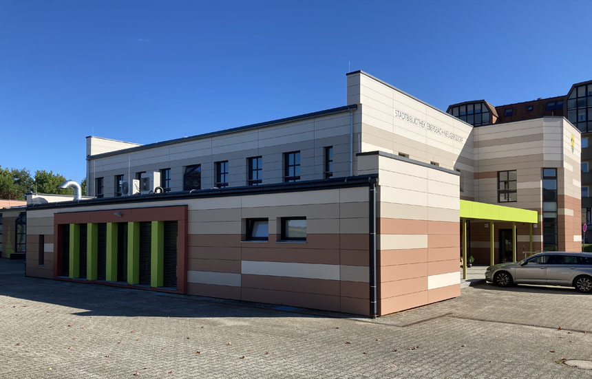 Stadtbibliothek Ebersbach-Neugersdorf - Aussenansicht Mehrzweckraum
